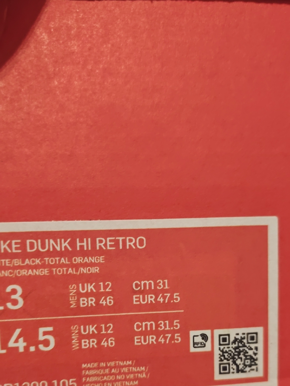 Nike Dunk High Retro Panda Black And White